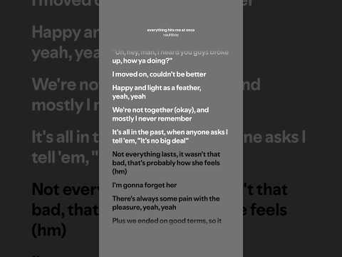 everything hits me at once - vaultboy (Lyrics)