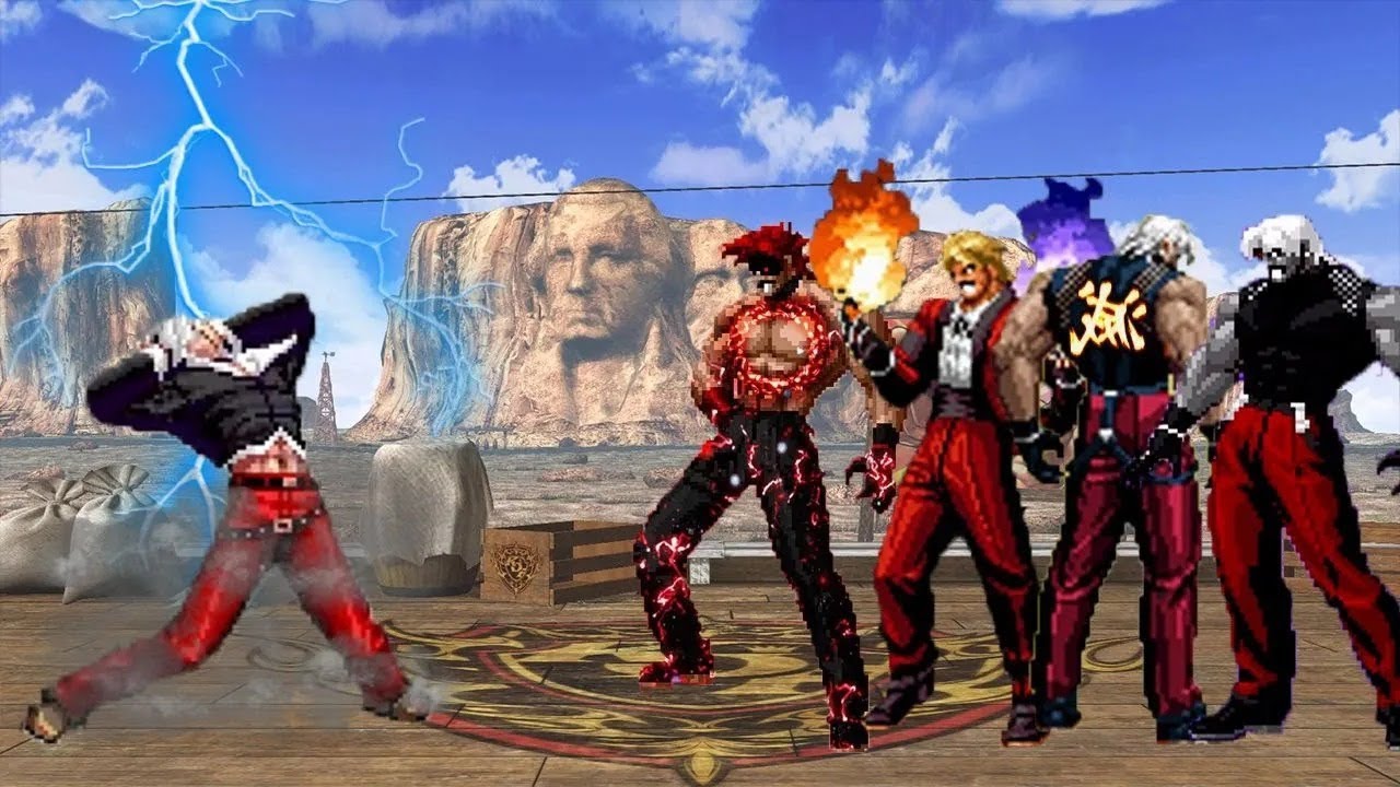[Mugen KOF] Orochi Iori XIII Boss Vs Ultimate Rugal Team - YouTube