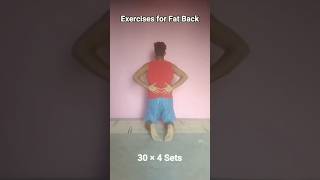 Exercise for back fat