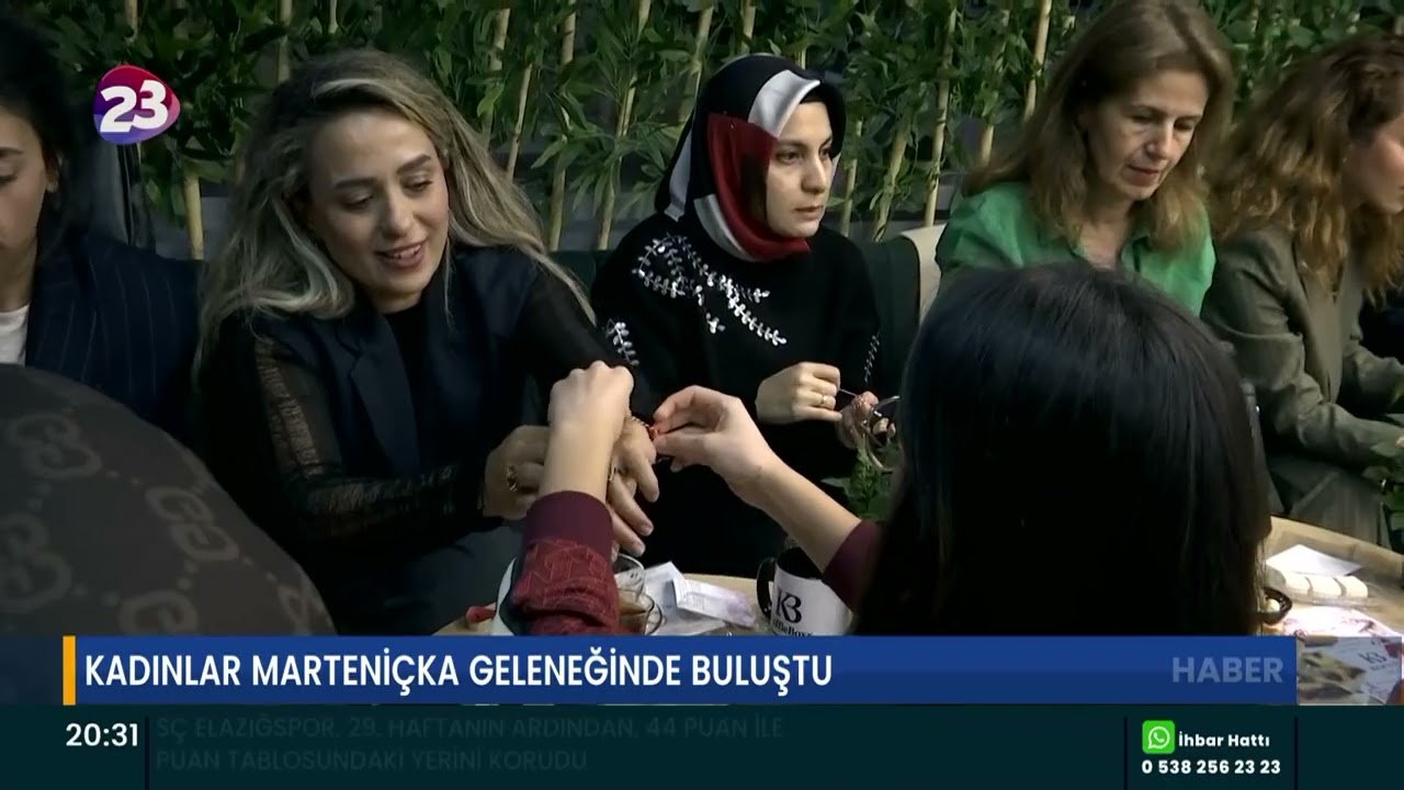 KADINLAR MARTENİÇKA GELENEĞİNDE BULUŞTU