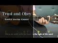 Trust and Obey Simple Guitar Chords (hymn) | easy simple chords