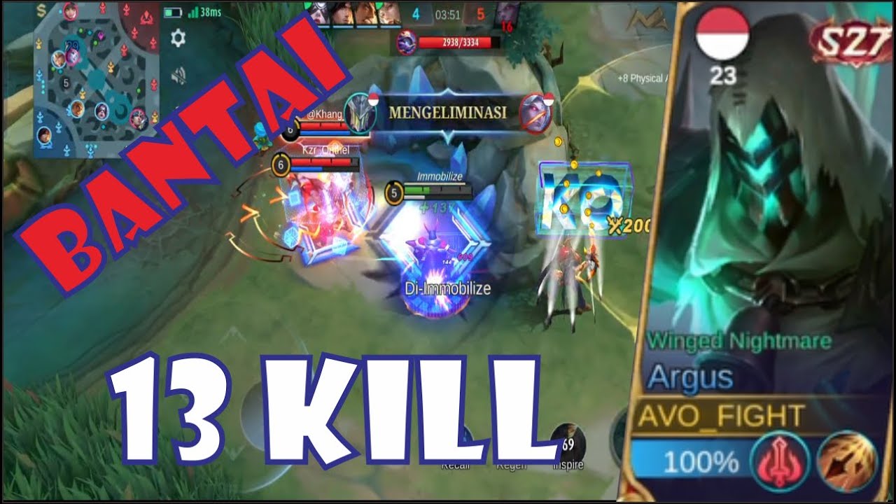 Fokus Kill Area Pertempuran  ||  Mobile Legends - AVO GAMING 22