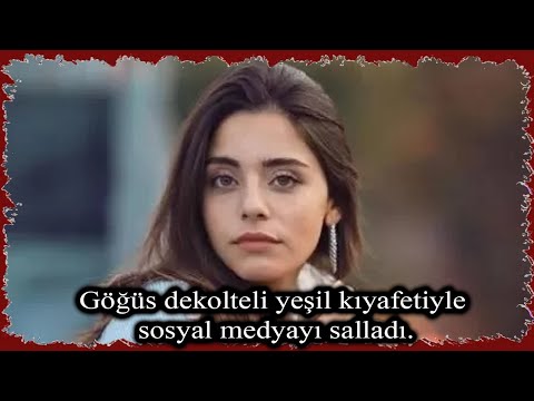 🌏Güzel oyuncu Sıla Türkoğlu yeşillendi! Derin göğüs dekoltesi ve mini eteği büyüledi