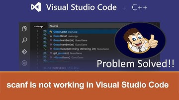 scanf not working in visual studio code I VS Code not Taking input I C/C++