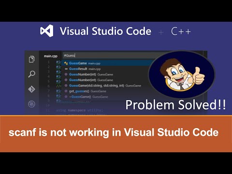 scanf not working in visual studio code I VS Code not Taking input I C/C++