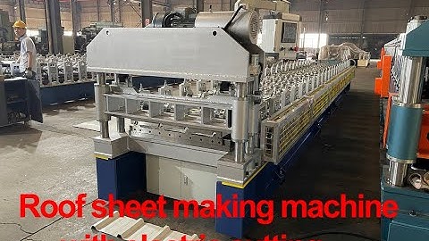 Zhongyuan roof panel roll forming machine with electric cutting |roof sheet roll forming machine