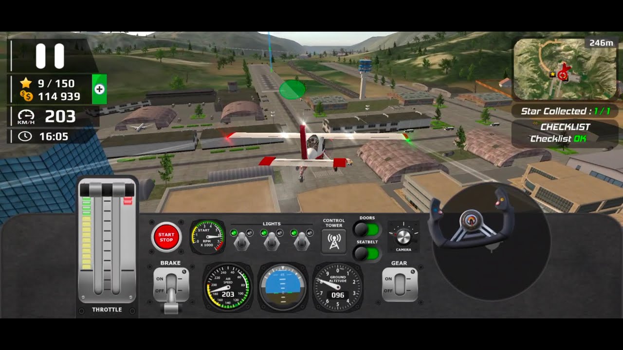 Airplane Flight Pilot Simulator AFPS Mission 4 and Mission 5