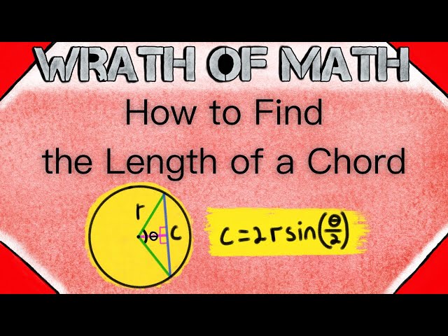 How to Find the Length of a Chord in a Circle | Geometry, Circle Chords, Chord Length class=