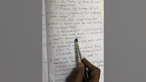 MECHANICAL SEAL INTERVIEW QUESTIONS OIL AND GASS TECH. 👍🏻👍🏻