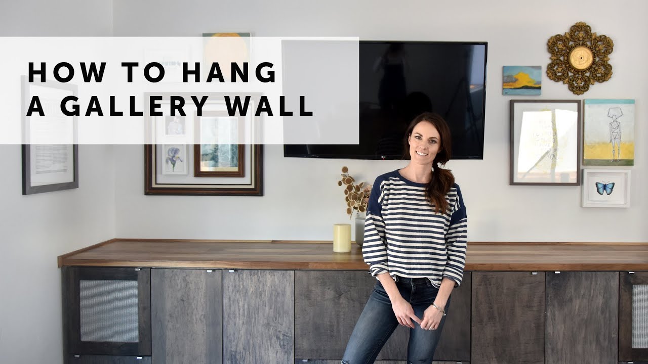 How to Hang a Gallery Wall - YouTube