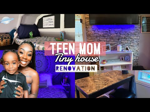 TEEN MOM: SHED TO TINY HOME RENOVATION‼️ kaiden has a room now?!