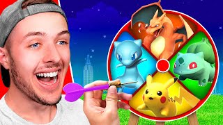 THROWING a DART to DECIDE Which COLOR POKEMON We CATCH!