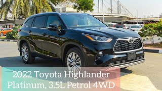 Американец 2022 Toyota Highlander Platinum, 3.5L Petrol 4WD A/T ||| Краткий обзор