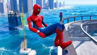 SPIDERMAN WATER FAILS FUNNY/CRAZY MOMENTS #58 (GTA 5 Spiderman Funny Fails)