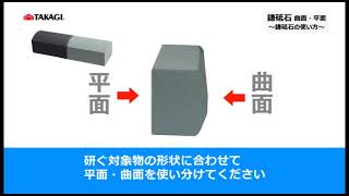 TAKAGI鎌砥石曲面・平面荒砥#120/中砥#240 　2008615（64-4077-83）