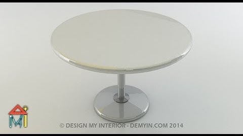 Rounded Table Modelling using Edit Poly using 3Ds Max Very fast - Very easy way [HD] Video
