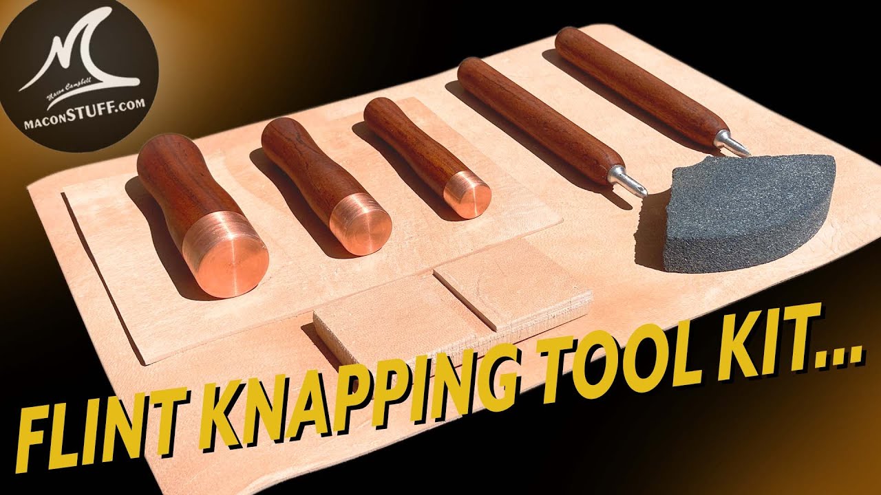 Handmade Flint Knapping Tool Kit - DIY 