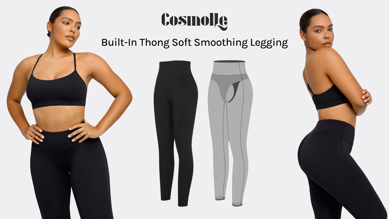 Cosmolle Tryon  Built-In Thong Soft Smoothing Legging 