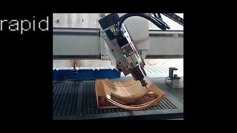 4 axis cnc router with A axis swing head.