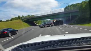 Camper Swerves Onto Traffic on Garden State Parkway