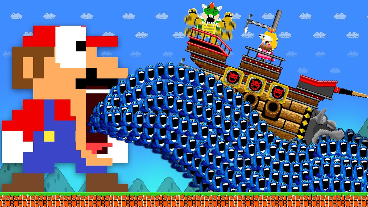 Что если Марио соберет 9999 голодных змей, чтобы пройти Super Mario Bros. за один раз?