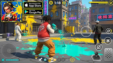 Paint Brawl : Color of War | Gameplay Walkthrough (iOS, Android)