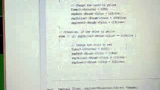 TRAFFIC LIGHT CODING USING BORLAND C++