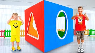 Oliver And Roma Take On The Giant Sorter Cube Challenge