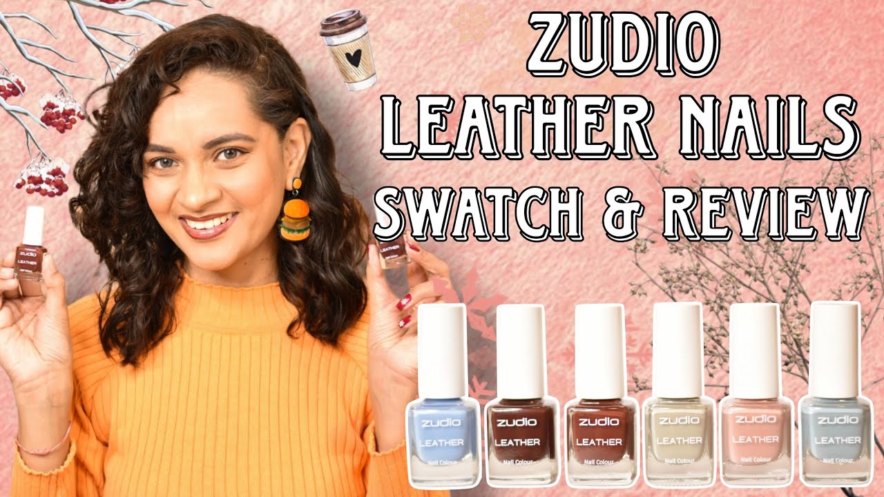 Zudio LEATHER Nail Polishes?! 🖤💅 Genius Marketing or Just a Gimmick? | Swatch & Review