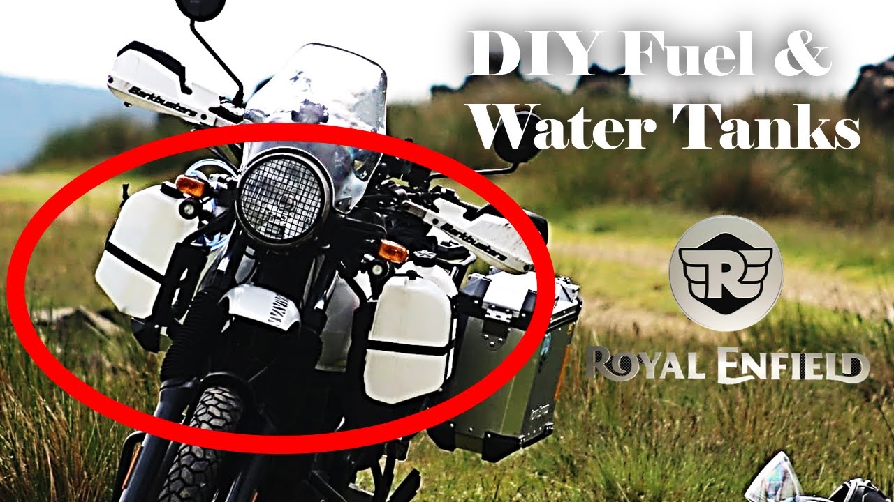DIY auxiliary fuel tank and water tank for RE Himalayan YouTube