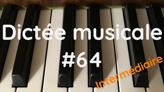 Video thumbnail of "Studio Musical VP - Dictée musicale #64 - intermédiaire - clef de fa"