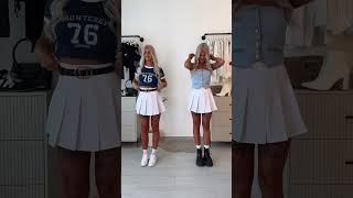 Tennis skirt style  🤍 1 or 2 🖤 #shorts