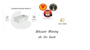 Mining #Bitcoin with a Avalon Nano 3 #crypto #cryptocurrencymining