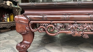 68tr. Sập mành trúc nổi cổ gỗ gụ Quảng Bình. Lh :0943866269