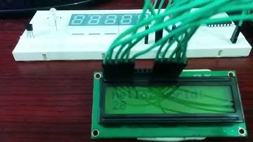 16*2 LCD(JHD162A) display and LM35 temperature test using Arduino