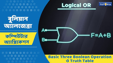 বুলিয়ান অ্যালজেব্রা।Basic Three Boolean Operation &Truth Table |Computer Application-Class11#tutopia