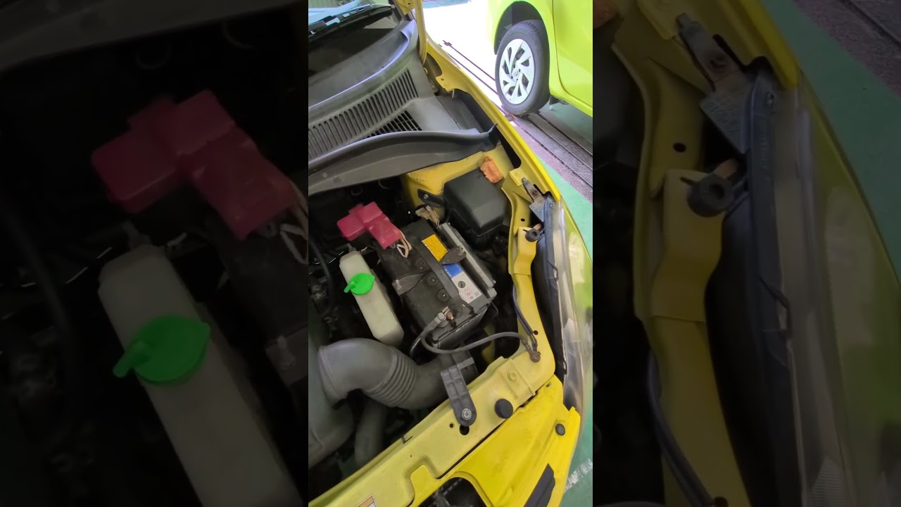 エンジンルームを開けると #自動車整備 #車検 #スイフトスポーツ