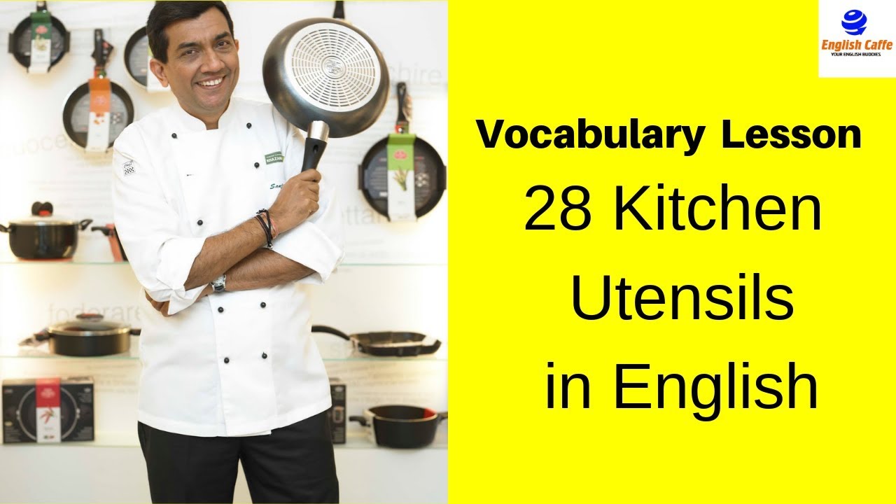 Basic English Vocabulary Lesson: Learn 28 Kitchen Utensils - YouTube