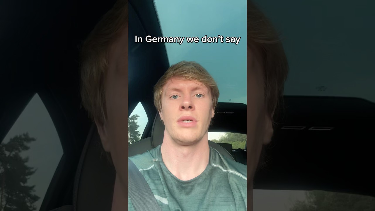 In Germany we don’t say 🇩🇪🚑