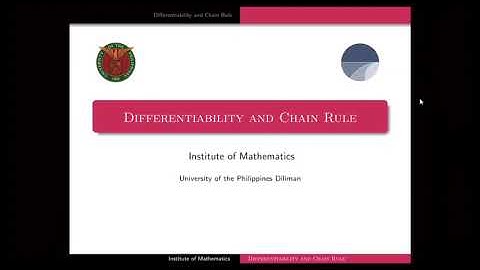 [Math 21] Disc 2.2 Differentiability and Chain Rule