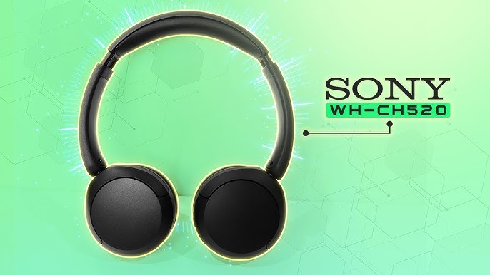  Sony WH-CH520 Best Wireless Bluetooth On-Ear Headphones with  Microphone for Calls and Voice Control, Up to 50 Hours Battery Life with  Quick Charge Function, Includes USB-C Charging Cable - Beige 