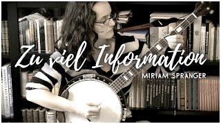 Zu viel Information - Annett Louisan - Cover [Miriam Spranger]