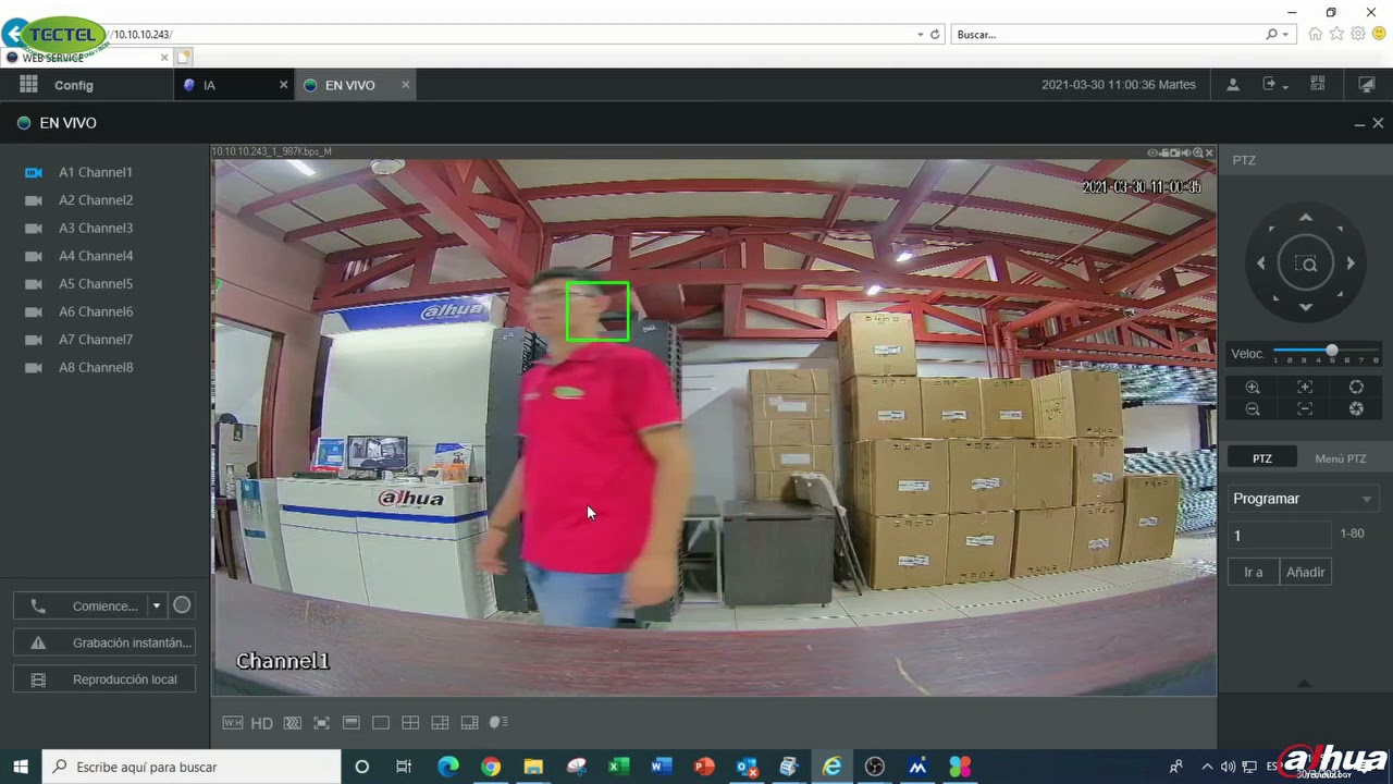 Configuración de Detección Facial/ IVS con SMD en grabador Dahua (DH-XVR5108HS-I2)