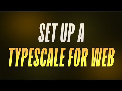 Typography in Websites: Set up a TYPESCALE for Designing Websites!
