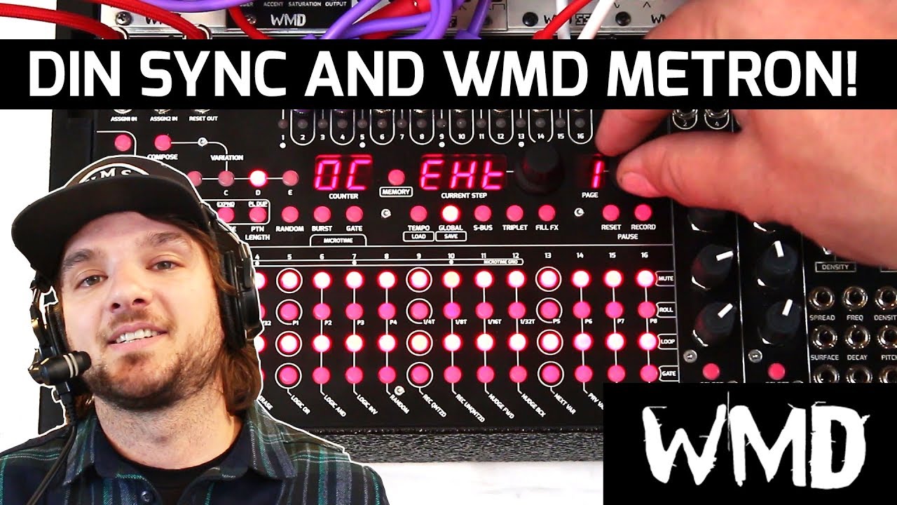 WMD METRON - How to use DIN SYNC to sync to external gear - YouTube