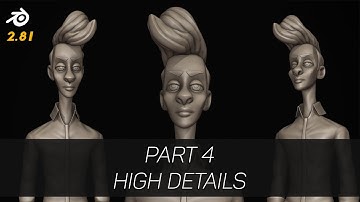 Blender 2.81 Sculpting Stylized Character Tutorial Series | High Details