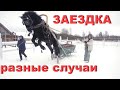 Ужасы. Реальные случаи при заездке разных лошадей в упряжь.