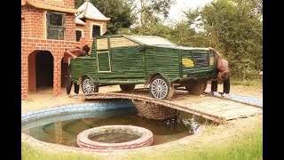 I build daily : Using bamboo to creative beautiful Ford Ranger car  _ bamboo car