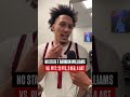NC State forward Darrion Williams after NC State’s 98-88 win over Pitt in the ACC Tournament🎙️ #cbb