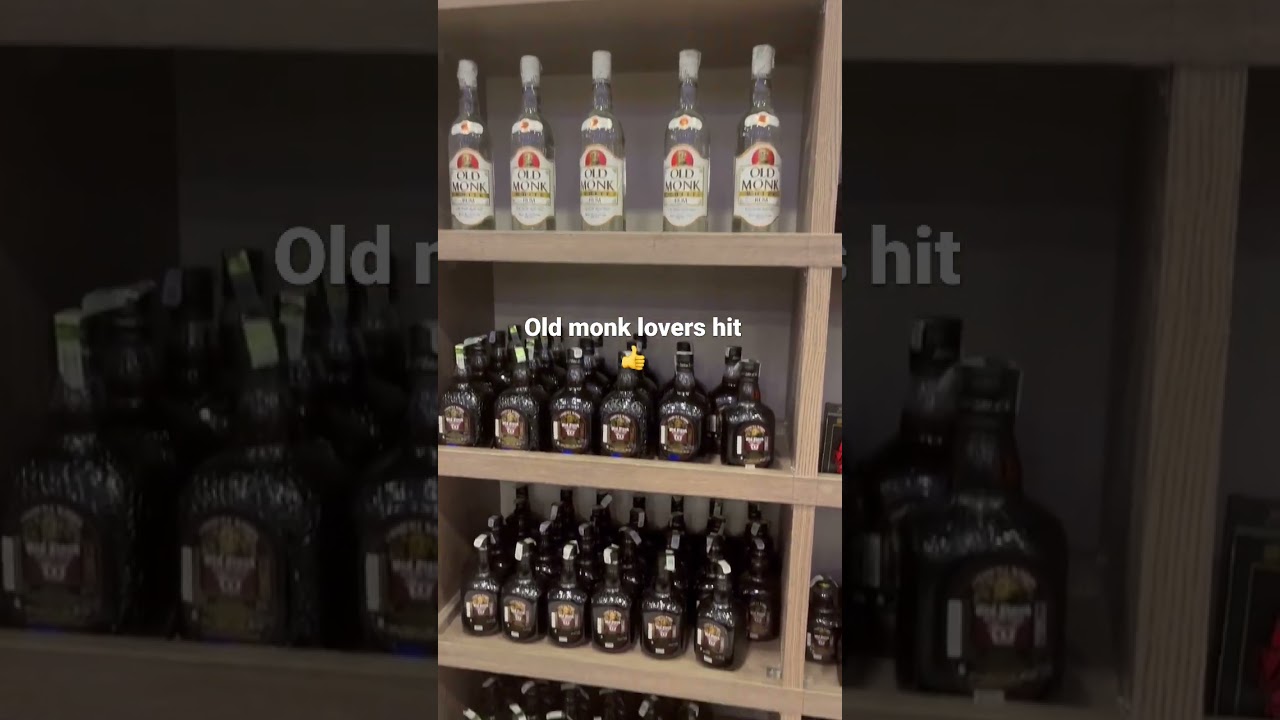 For all the old monk lovers😍 Liquor shop in bengaluru. 
